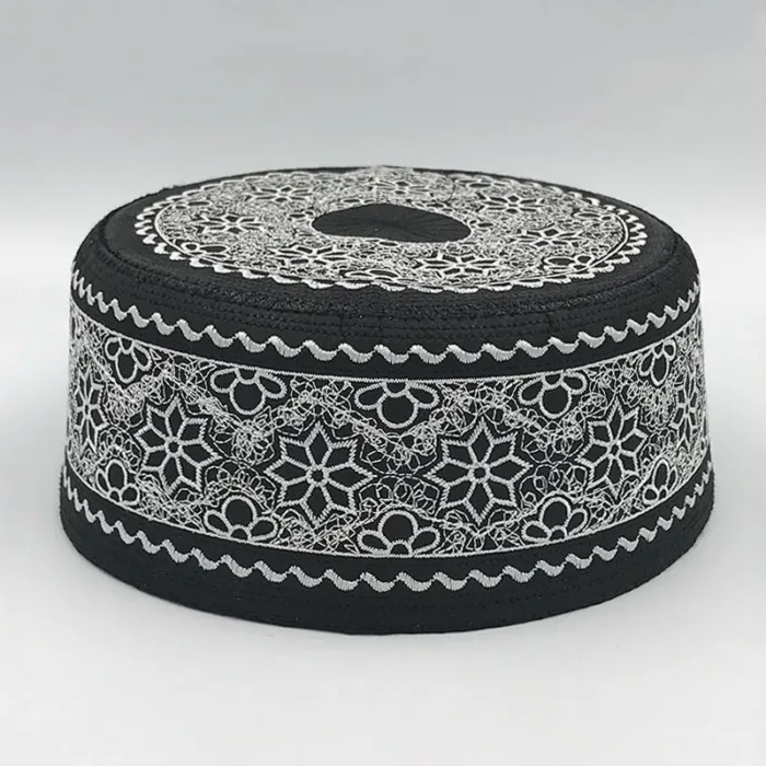 New Muslim Men Prayer Hats Cotton Embroidery Leisure Saudi Arabia Islamic Hat muslim turban Jewish Cap Men Headscarf Clothing - Image 14