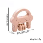 1pc Baby Toy Beech Bear Hand Teething Baby Rattles Wood Ring Cartoon Car Play Gym Montessori Stroller Toy Educational Toys - Image 14
