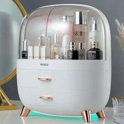 Cosmetics storage box transparent dustproof table lipstick dresser makeup brush storage rack skin care products storage rack