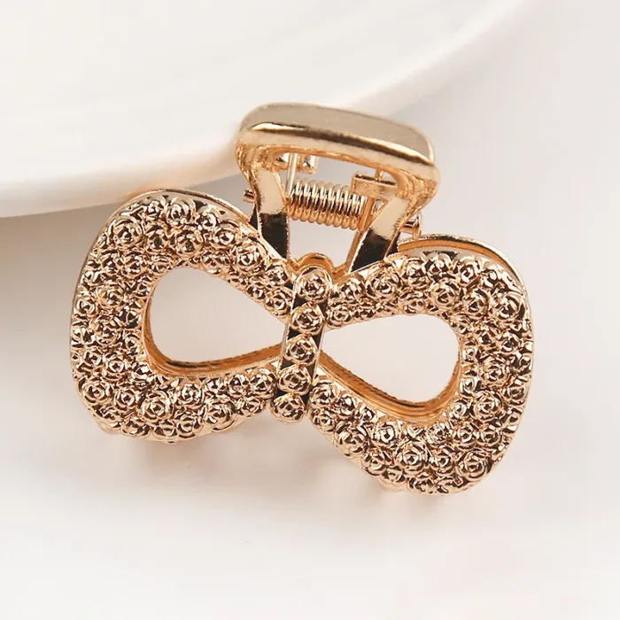 Exquisite Hair Clips Bowknot For Women Jewelry Bow Tie Rectangular Semicircle Heart Shape Wedding Accessories Headwear Gift - Image 4