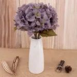 artificial flowers hydrangea branch home wedding decor autum silk plastic flower high quality fake flower party room decoration - Image 4