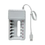 PUJIMAX  Battery Charger USB Output 8 slots Charger For AA/AAA Ni-Cd Rechargeable Batteries For remote control microphone camera - Image 9