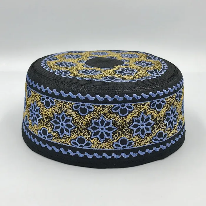 New Muslim Men Prayer Hats Cotton Embroidery Leisure Saudi Arabia Islamic Hat muslim turban Jewish Cap Men Headscarf Clothing - Image 26