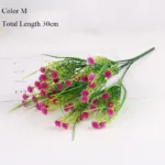 New beautiful 25 heads/bouquet mini artificial calla with leaf plastic fake lily Aquatic plants home room decoration flower - Image 22