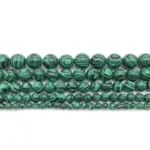 Natural Green Malachite Stone Round Loose Beads 4 6 8 10 12 14mm For Jewelry Making Bracelet Necklace Diy  Strand 15" Wholesale - Image 2