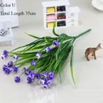 New beautiful 25 heads/bouquet mini artificial calla with leaf plastic fake lily Aquatic plants home room decoration flower - Image 7