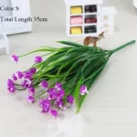 New beautiful 25 heads/bouquet mini artificial calla with leaf plastic fake lily Aquatic plants home room decoration flower - Image 9