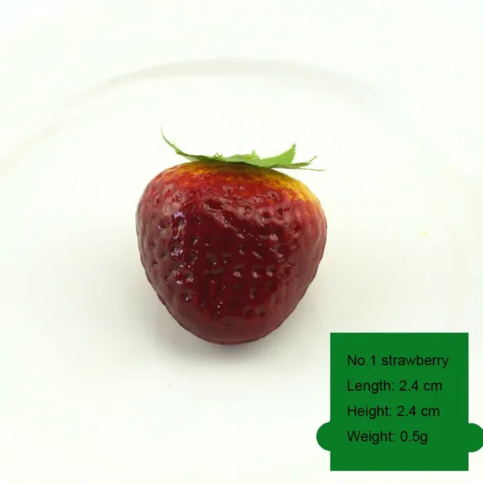 Simulated Strawberry Model Plastic Fake Fruit Decoration Photography Background Props DIY Home Festival Decoration Materials - Image 16