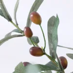 Artificial Green Leaf Olive Branch Fruit Fake Plants Wedding Home Photography Props Flowers Arrangement Decoration Indoor - Image 3
