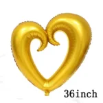 Love Heart Bear Foil Balloons Happy Birthday Valentine’s Day Party Decor Air Helium Globos Wedding Decorations Kids Toys Balloon - Image 9