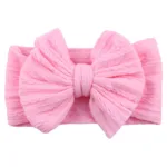 Solid Cable Bow Baby Headband for Child Nylon Layers Headwear Kids Elastic Turban Headwraps Newborn Boys Girls Hair Accessories - Image 17