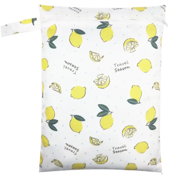 Waterproof Reusable Wet Bag Printed Pocket Nappy Organizers Travel Wet Dry Bags 25x20cm Small Diaper Bag Wet Clothing Mommy Bag - Image 23