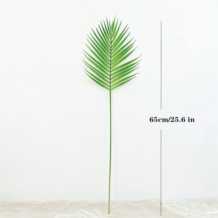Artificial Single Palm Leaf Fake Tropical Plants Simulation Monstera Branch Flower Arrangement Accessori Hotel Home House Decor - Image 15