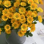 Autumn Beautiful Silk Daisy Bouquet Christmas Decorations Vase for Home Wedding Decorative Household Products Artificial Flowers - Image 2
