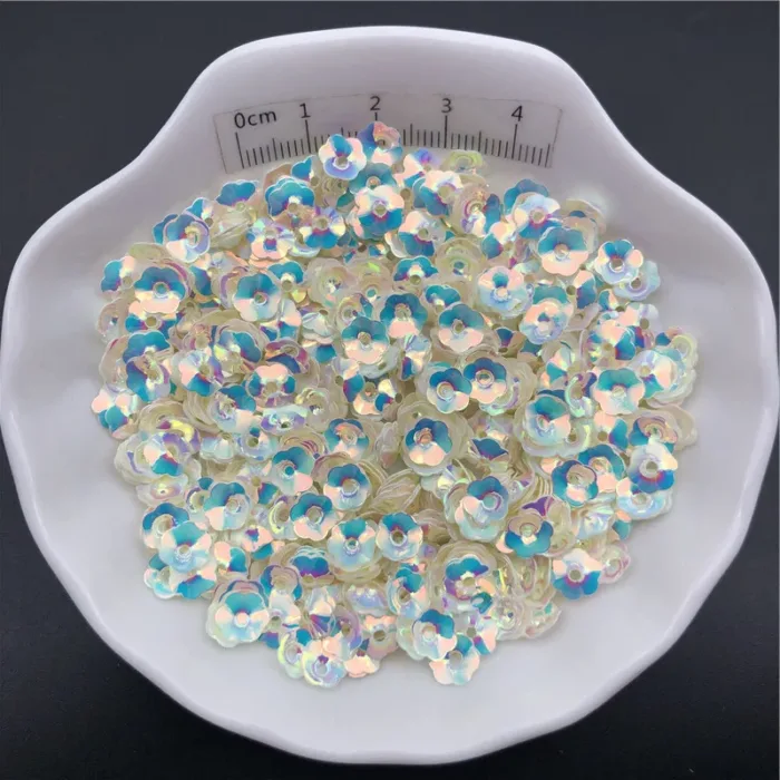30g/Lot 6mm Cup Plum Blossom Loose Sequins Paillettes For Sewing ,Shoes,Hat,Kids DIY,Crafts Accessories Wholesale - Image 6