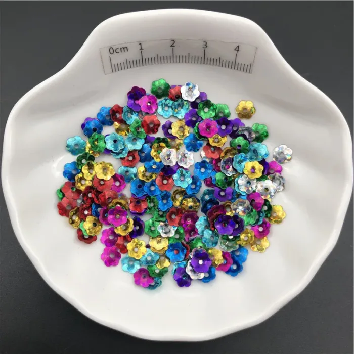 30g/Lot 6mm Cup Plum Blossom Loose Sequins Paillettes For Sewing ,Shoes,Hat,Kids DIY,Crafts Accessories Wholesale - Image 12