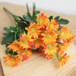 Autumn Beautiful Silk Daisy Bouquet Christmas Decorations Vase for Home Wedding Decorative Household Products Artificial Flowers - Image 8