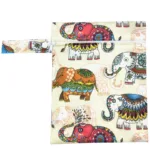 Waterproof Reusable Wet Bag Printed Pocket Nappy Organizers Travel Wet Dry Bags 25x20cm Small Diaper Bag Wet Clothing Mommy Bag - Image 35