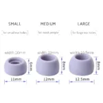 6Pcs Silicone Ear Tips for Realme Air Buds 2 Eartips Realme Buds Air Pro True Wireless Earbuds Tips Earphone Ear Cap Anti-Slip - Image 6