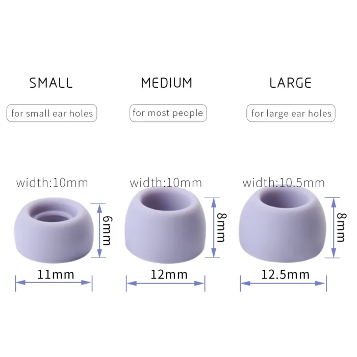6Pcs Silicone Ear Tips for Realme Air Buds 2 Eartips Realme Buds Air Pro True Wireless Earbuds Tips Earphone Ear Cap Anti-Slip - Image 6