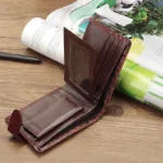 New Brand Trifold Wallet Men Clutch Money Bag Patchwork Leather Men Wallets Short Male Purse with Coin Pocket Card Holder - Image 6