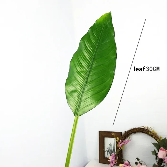 85-105CM Artificial Banana Leaf Plastic Tropical Plant Palm Tree Flower Arrangement Art Material For Home Wedding Photography - Image 8