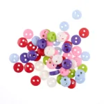 50/100PCS Garment Accessories  6/9/11/15/18/20/23mm Round Plastic Button 2 holes Craft Sewing Children's Garment Sewing Notions - Image 3