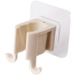 1 PCS ABS Shower Head Holder Self-Adhesive Showerhead Fixed Bracket Wall Mount With 2 Hooks Stand Bathroom Universal Accessories - Image 6