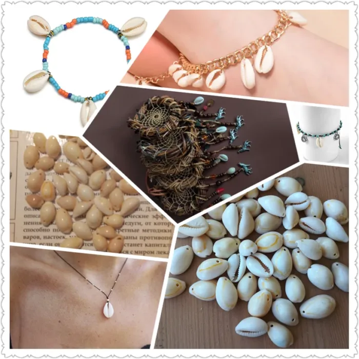 50pcs White DIY Sea Shell Cowrie Cowry Charm Beads Beach Jewelry Accessories for Women Sea Shells Earrings Bracelet Necklace diy (Copy) - Image 2
