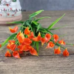 New beautiful 25 heads/bouquet mini artificial calla with leaf plastic fake lily Aquatic plants home room decoration flower - Image 21