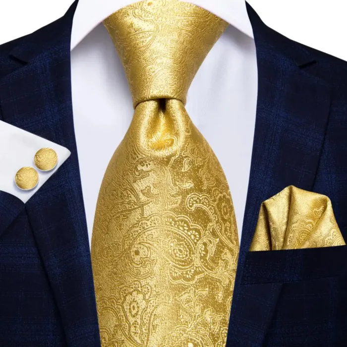 Hi-Tie Designer Black Blue Striped 63inch Silk Men Tie Extra Long Ties for Men Woven Classic 160cm Men Necktie Pocket Square Set - Image 14