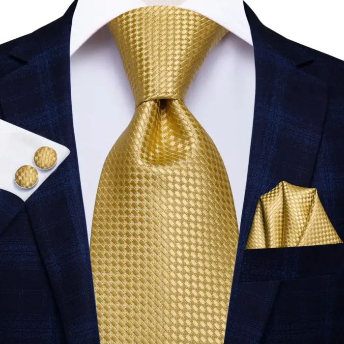 Hi-Tie Designer Black Blue Striped 63inch Silk Men Tie Extra Long Ties for Men Woven Classic 160cm Men Necktie Pocket Square Set - Image 9