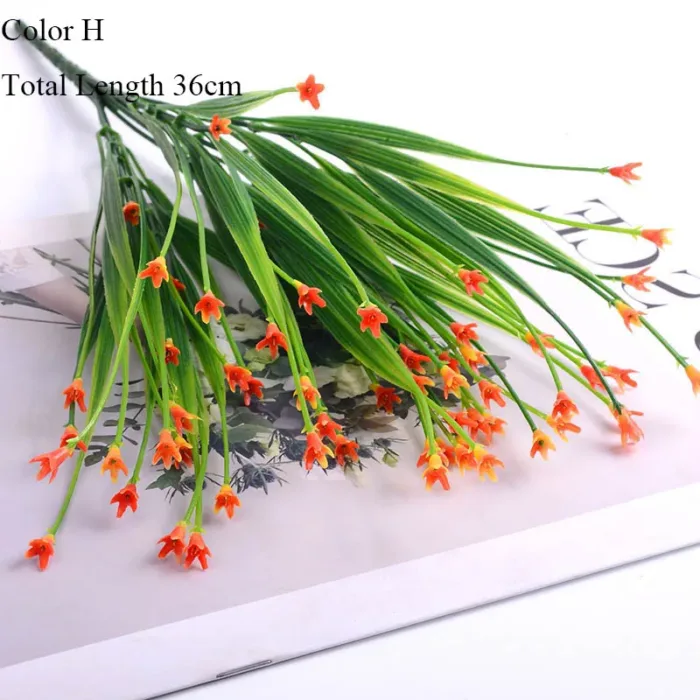 New beautiful 25 heads/bouquet mini artificial calla with leaf plastic fake lily Aquatic plants home room decoration flower - Image 12