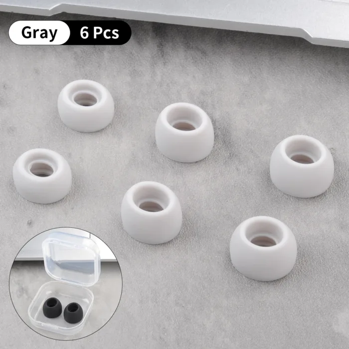 6Pcs Silicone Ear Tips for Realme Air Buds 2 Eartips Realme Buds Air Pro True Wireless Earbuds Tips Earphone Ear Cap Anti-Slip - Image 7