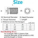 Carbon Steel Countersunk Hex Socket Drive Threaded Insert Nuts Fastener Connector for Wood Furniture M6 M8 M10 - Image 2