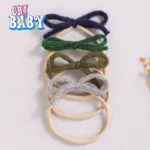 1pcs Wool Bow Elastic Baby Headband for Newborn Girls Hairbands Bowknot Infant Classical Headwear Turban Baby Hair Accessories