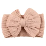 Solid Cable Bow Baby Headband for Child Nylon Layers Headwear Kids Elastic Turban Headwraps Newborn Boys Girls Hair Accessories - Image 13
