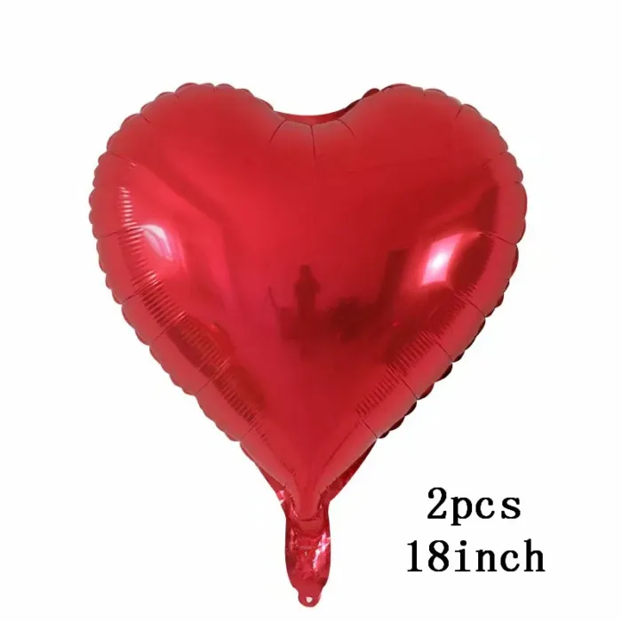 Love Heart Bear Foil Balloons Happy Birthday Valentine’s Day Party Decor Air Helium Globos Wedding Decorations Kids Toys Balloon - Image 5