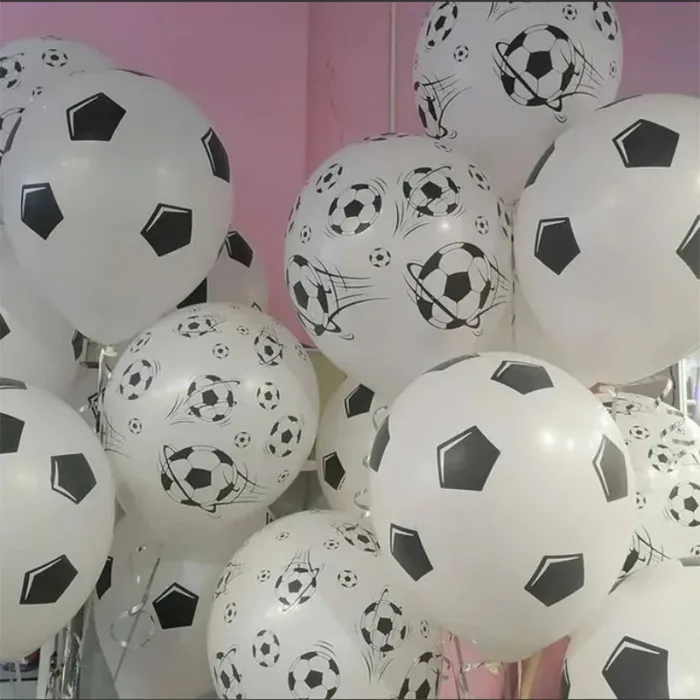 15pcs 12inch Sports Theme Football Latex Helium Balloon Boy Man Father's Birthday Party Decor Air Globos Inflate Soccer Balls - Image 3