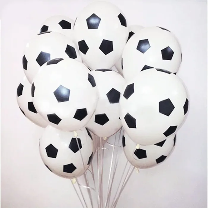 15pcs 12inch Sports Theme Football Latex Helium Balloon Boy Man Father's Birthday Party Decor Air Globos Inflate Soccer Balls - Image 6