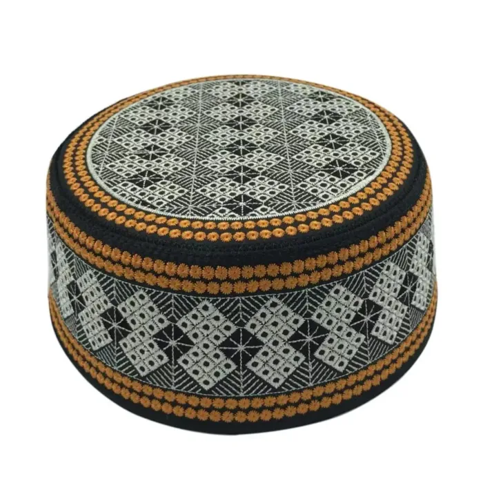 New Muslim Men Prayer Hats Cotton Embroidery Leisure Saudi Arabia Islamic Hat muslim turban Jewish Cap Men Headscarf Clothing - Image 5