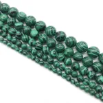 Natural Green Malachite Stone Round Loose Beads 4 6 8 10 12 14mm For Jewelry Making Bracelet Necklace Diy  Strand 15" Wholesale - Image 5