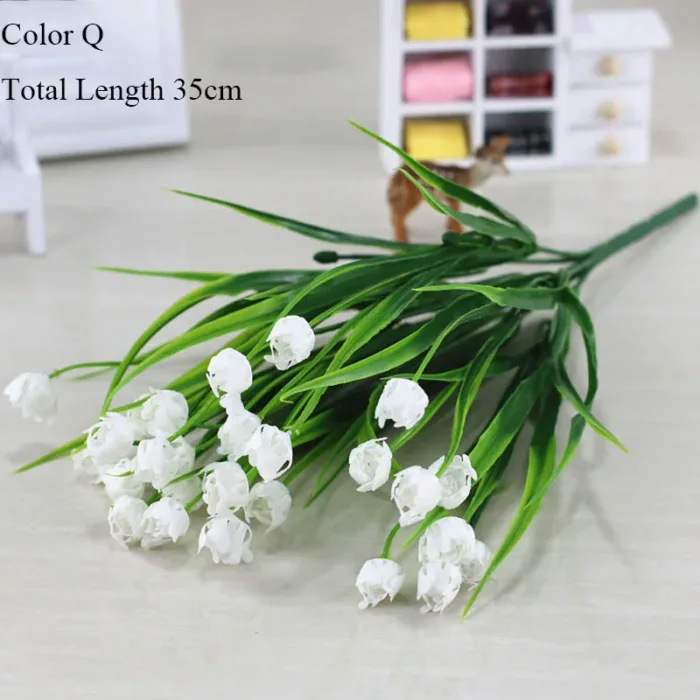 New beautiful 25 heads/bouquet mini artificial calla with leaf plastic fake lily Aquatic plants home room decoration flower - Image 11