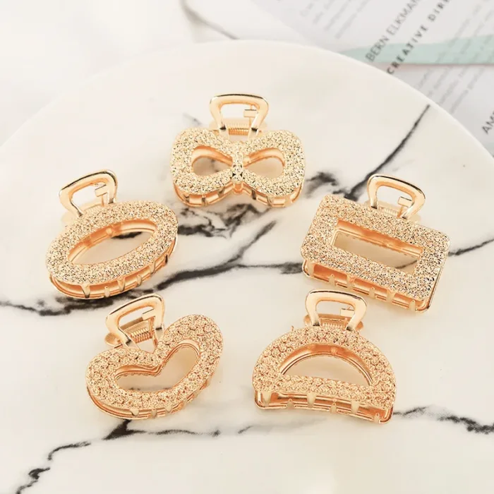 Exquisite Hair Clips Bowknot For Women Jewelry Bow Tie Rectangular Semicircle Heart Shape Wedding Accessories Headwear Gift - Image 3