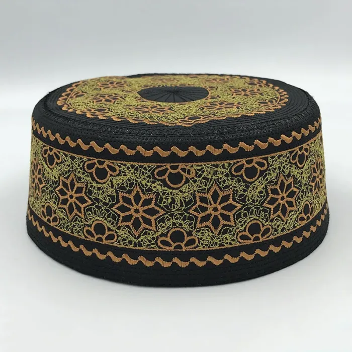 New Muslim Men Prayer Hats Cotton Embroidery Leisure Saudi Arabia Islamic Hat muslim turban Jewish Cap Men Headscarf Clothing - Image 12