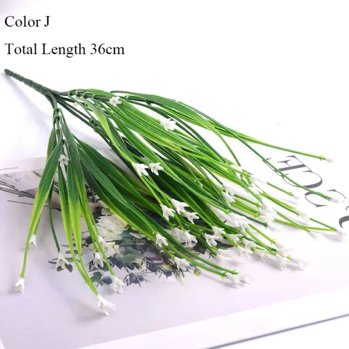 New beautiful 25 heads/bouquet mini artificial calla with leaf plastic fake lily Aquatic plants home room decoration flower - Image 26