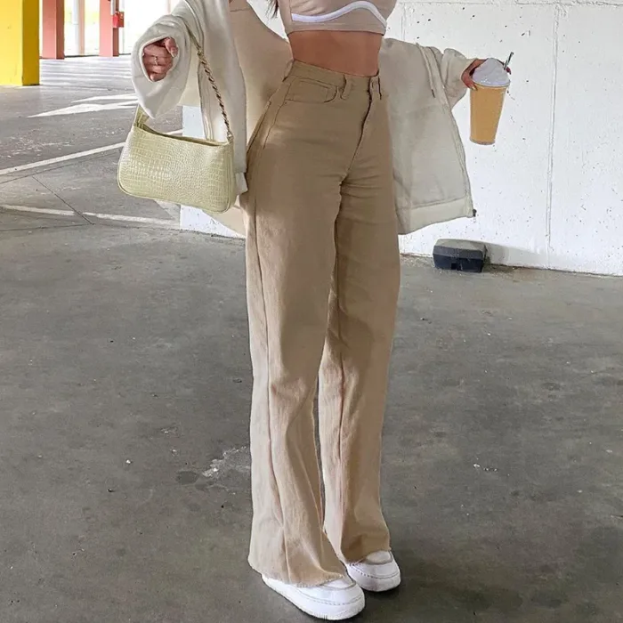 Fashion Loose y2k Jeans Women High Waist Stretch Wide Leg Femme Trousers Casual Comfort Denim Mom Pants 2021 Washed Jean Pants - Image 4