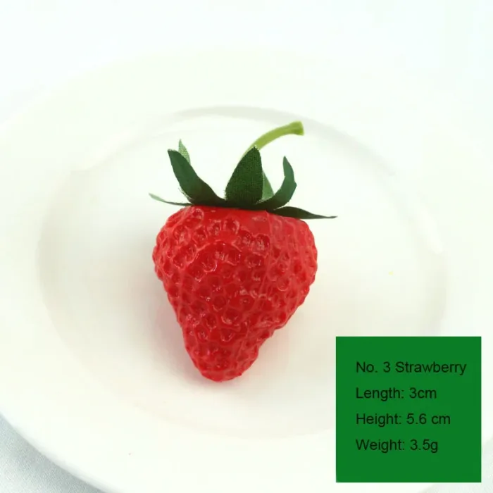 Simulated Strawberry Model Plastic Fake Fruit Decoration Photography Background Props DIY Home Festival Decoration Materials - Image 9