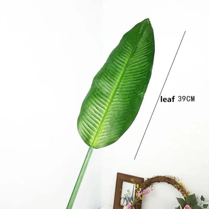 85-105CM Artificial Banana Leaf Plastic Tropical Plant Palm Tree Flower Arrangement Art Material For Home Wedding Photography - Image 7