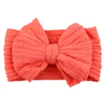 Solid Cable Bow Baby Headband for Child Nylon Layers Headwear Kids Elastic Turban Headwraps Newborn Boys Girls Hair Accessories - Image 19